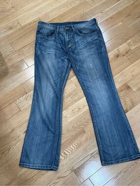 Buffalo David Bitton Men's SlimBootcut Jeans in Medium Blue (W34/L32)